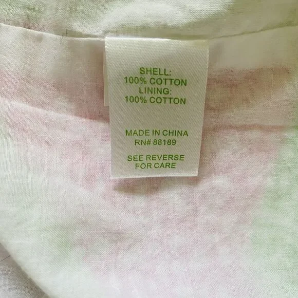 Lilly Pulitzer McCallum Limeade Cheat Ya Pink Green Tie Back Mini Sundress Sz 2 - Picture 8 of 11